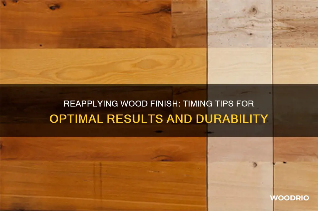 how long should you wait to reapply wood finish