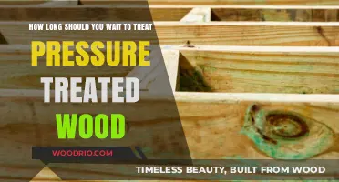 Treating Pressure Treated Wood: Optimal Waiting Time for Durability
