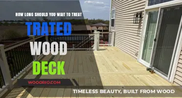 Treated Wood Deck Care: Optimal Waiting Time for Treatment
