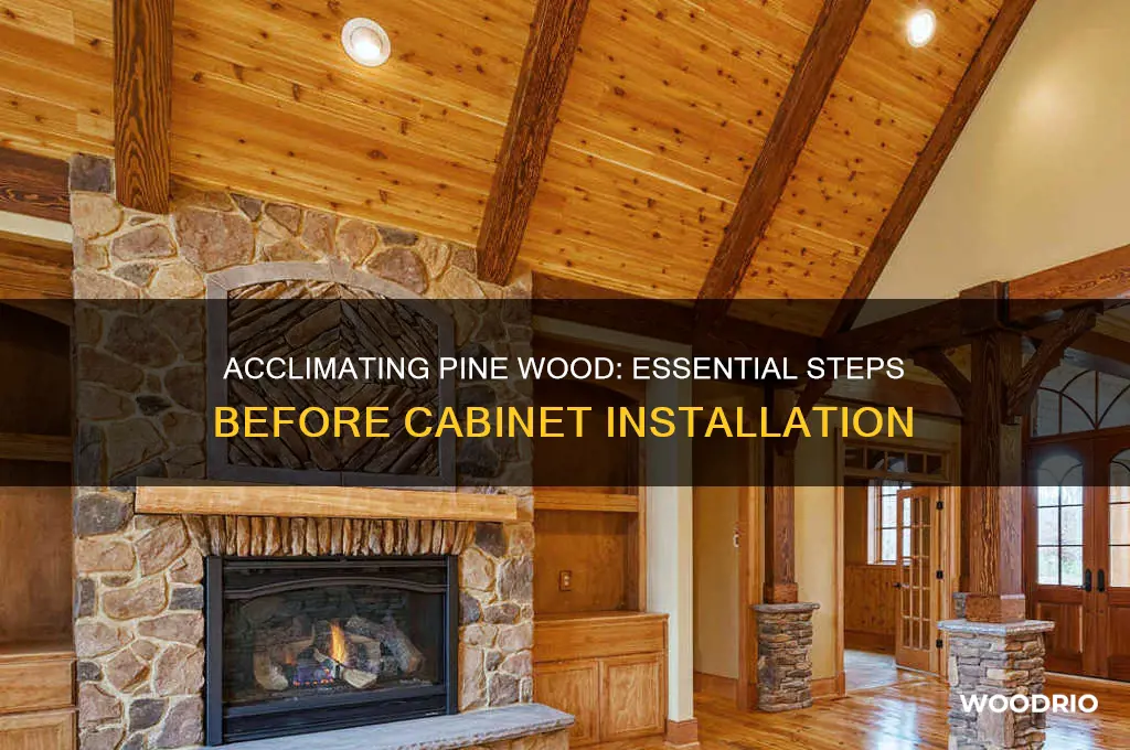 how long to acclimate pine wood before installing in cabinets