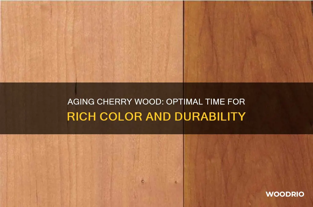 how long to age cherry wood