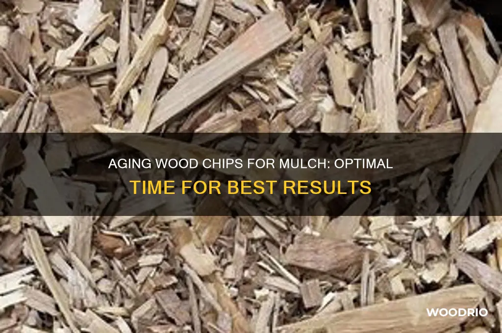 how long to age wood chips for mulch
