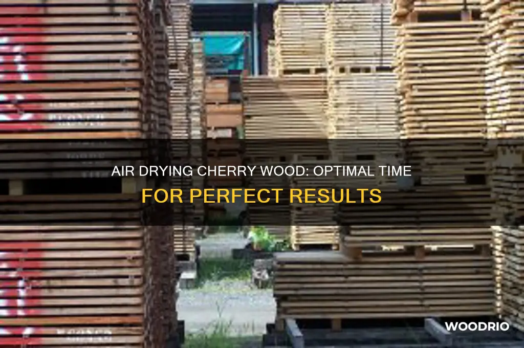 how long to air dry cherry wood