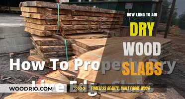 Air Drying Wood Slabs: Optimal Time for Perfect Results
