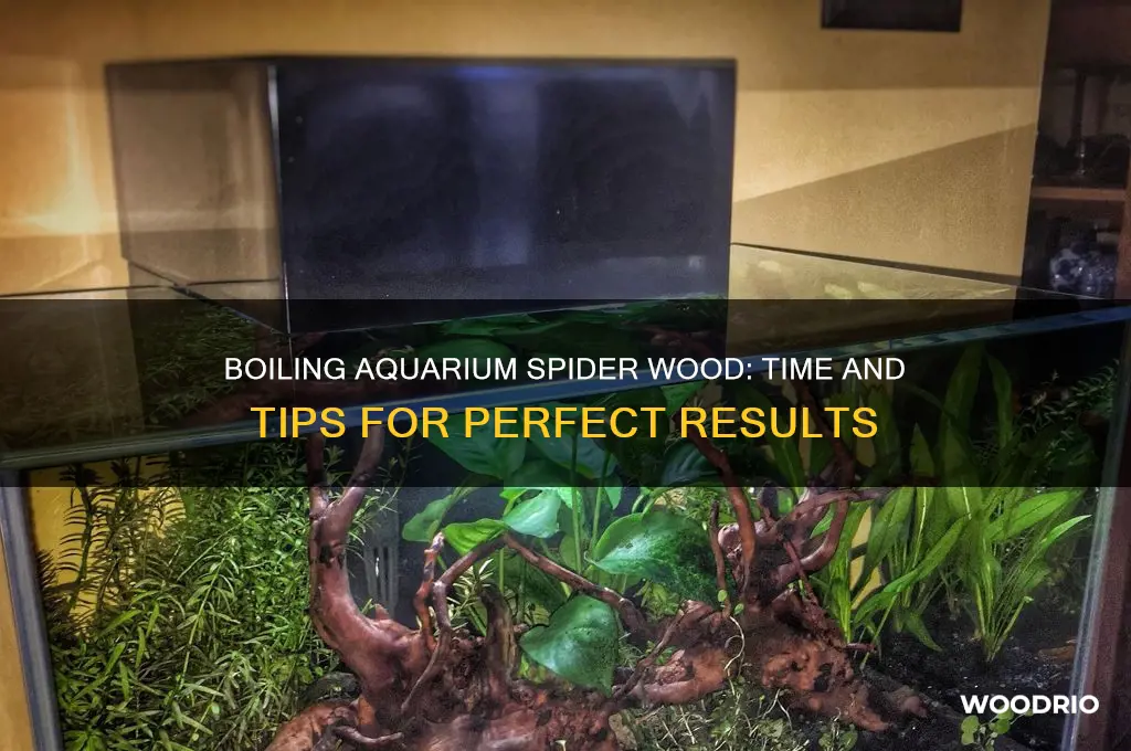 how long to boil aquarium spider wood