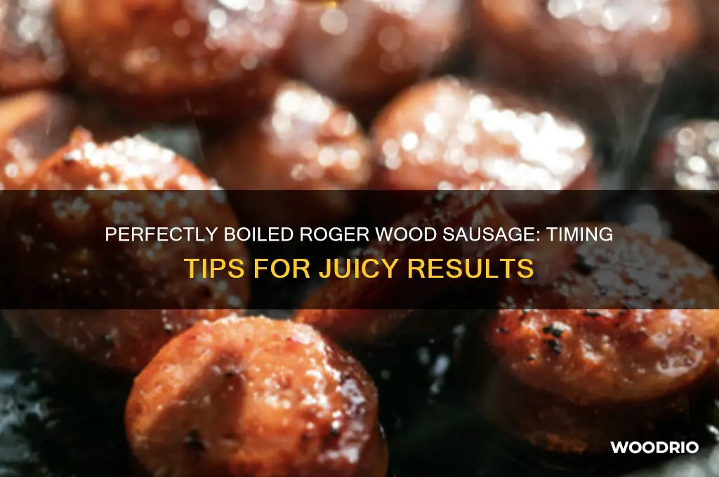how long to boil roger wood sausage