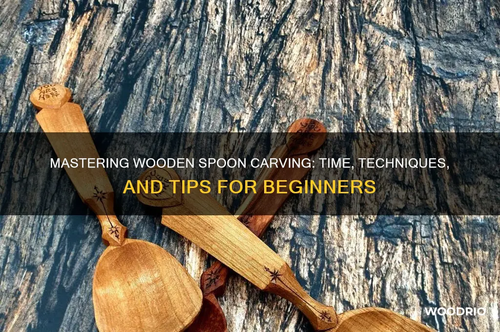 how long to carve wooden spoons