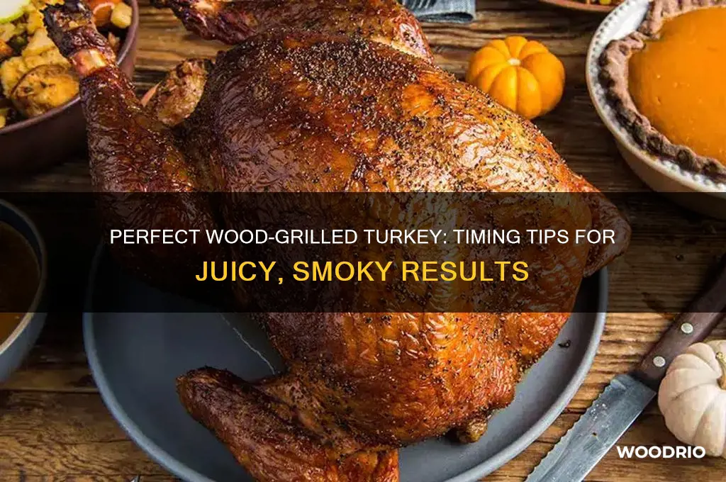 how long to cook a turkey on a wood grill