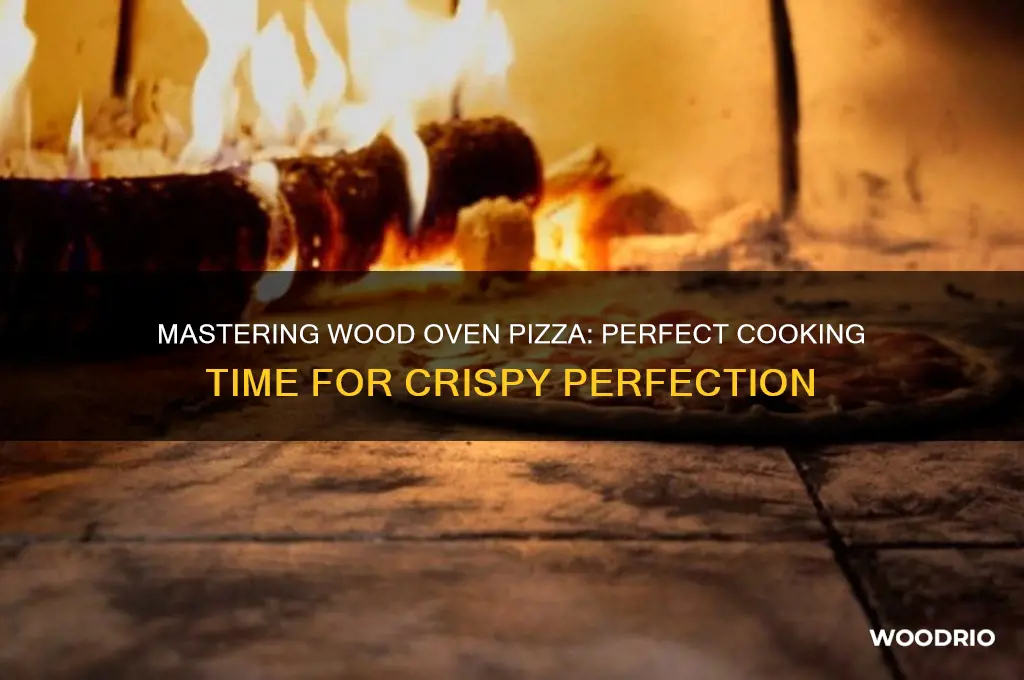 how long to cook a wood oven pizza