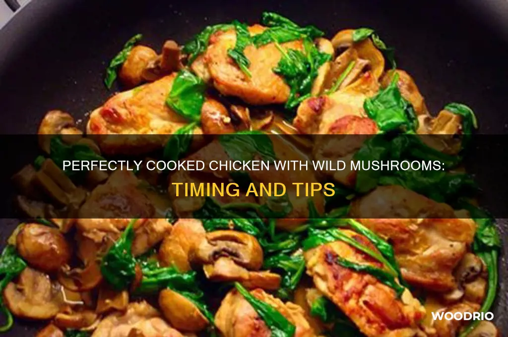how long to cook chicken in the woods mushrooms