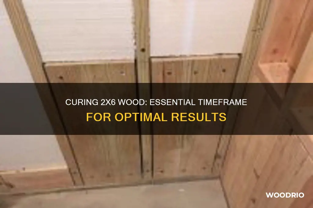 how long to cure 2x6 wood