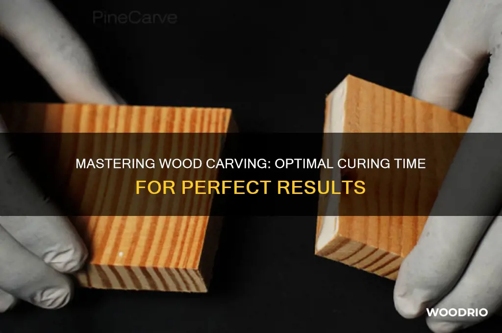 how long to cure wood before carving