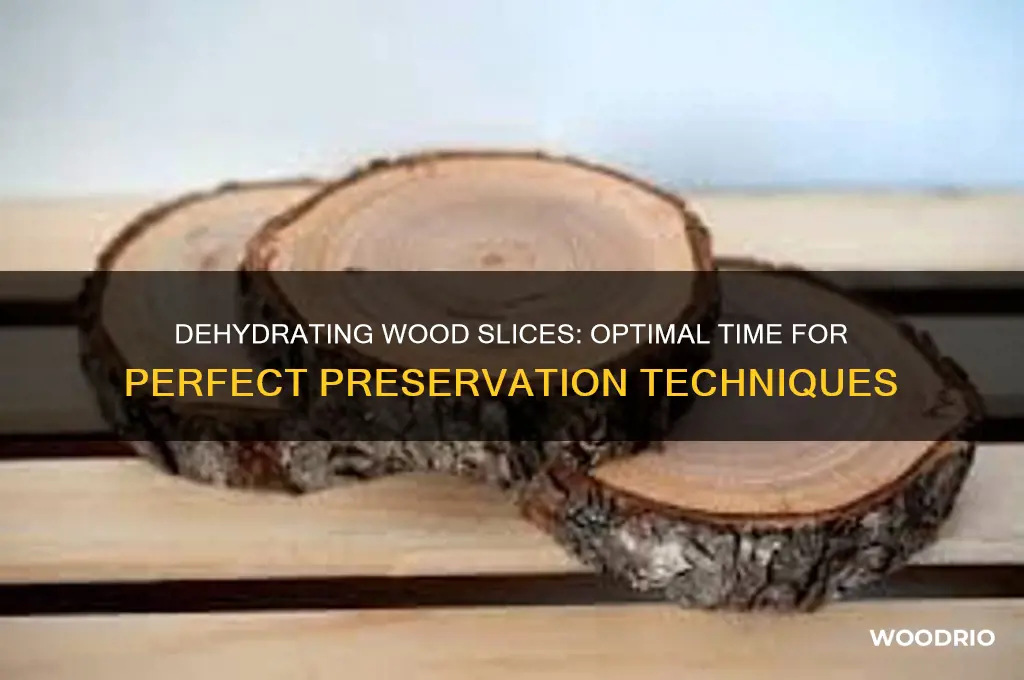 how long to dehydrate wood slices