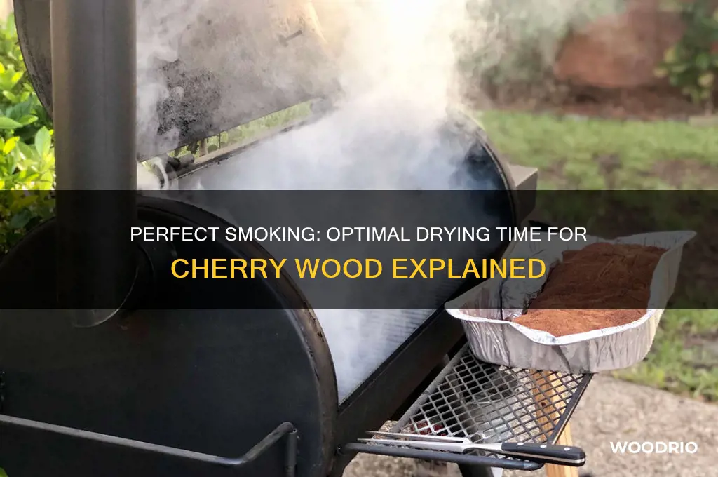 how long to dry cherry wood for smoking