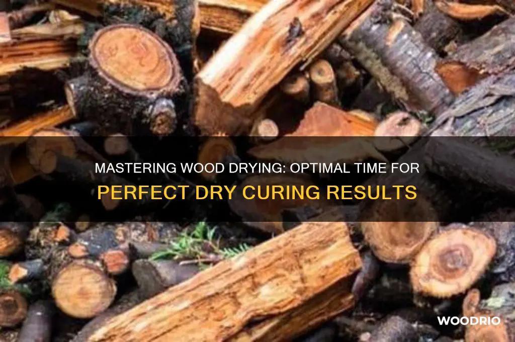 how long to dry cure wood