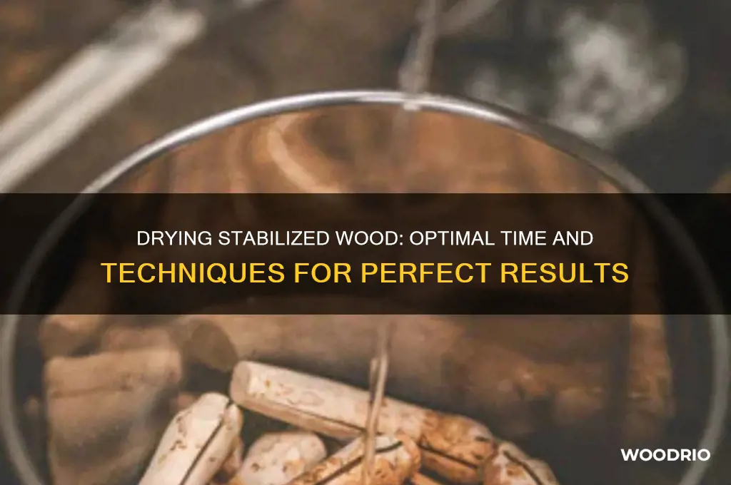 how long to dry stabalised wood