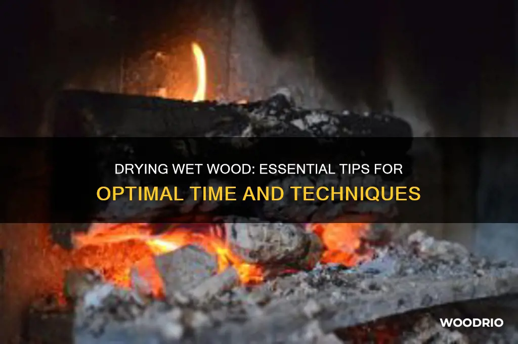 how long to dry wet wood