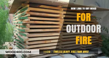 Drying Wood for Outdoor Fires: Optimal Time and Techniques