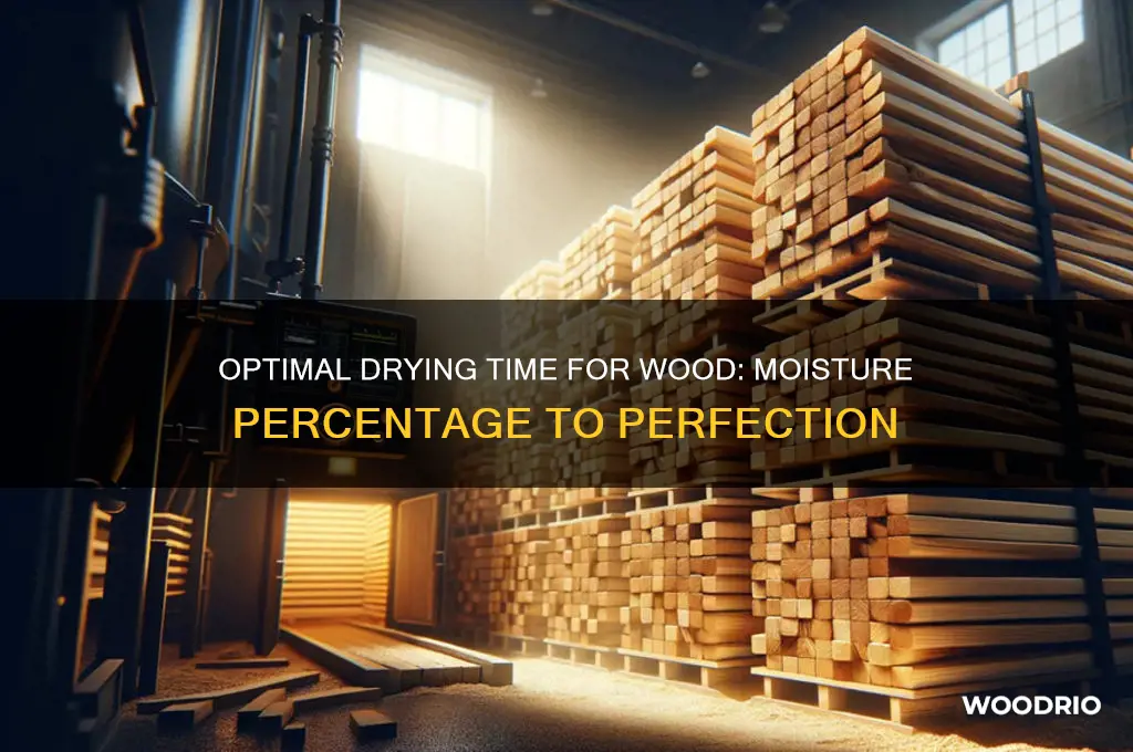 how long to dry wood from particular percentage