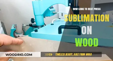 Mastering Heat Press Sublimation on Wood: Optimal Timing Guide