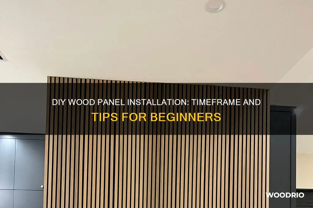how long to install wood panels diy