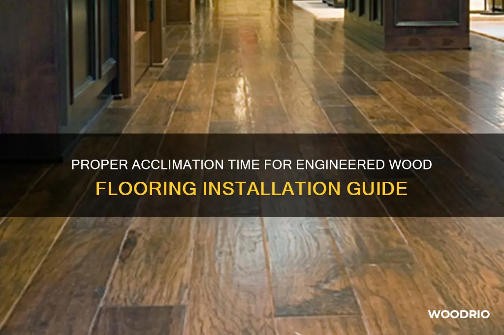 how long to leave engineered wood before laying