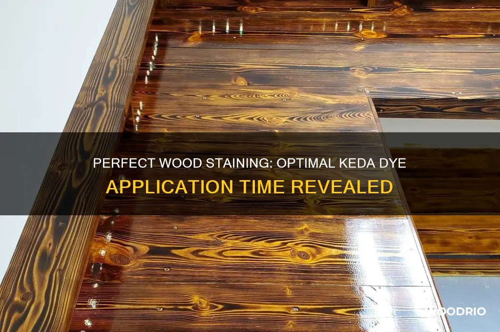 how long to leave keda dye on wood