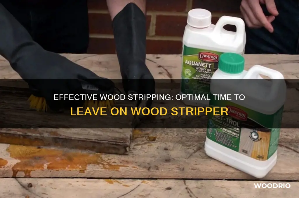 how long to leave on wood stripper