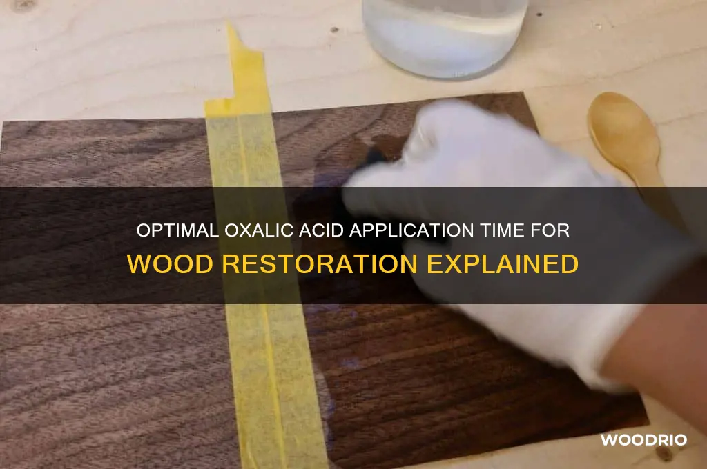 how long to leave oxalic acid on wood