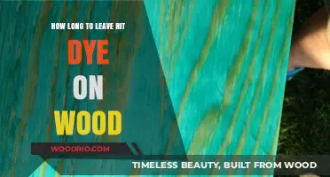 Perfecting Wood Staining: Rit Dye Application Time for Optimal Results