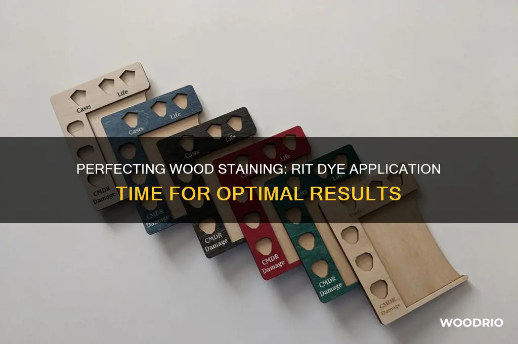 how long to leave rit dye on wood