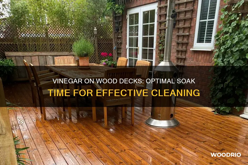 how long to leave vinegar on wood deck