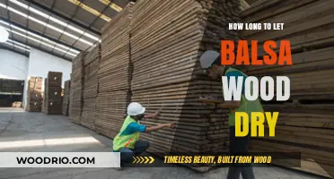 Balsa Wood Drying Time: Essential Tips for Perfect Results