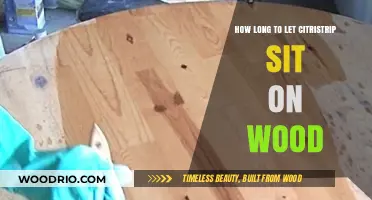 Citristrip on Wood: Optimal Waiting Time for Effective Stripping