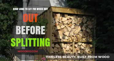 Drying Fir Wood: Optimal Time Before Splitting for Best Results