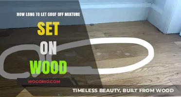 Perfecting Wood Prep: Ideal Setting Time for Goof Off Mixture