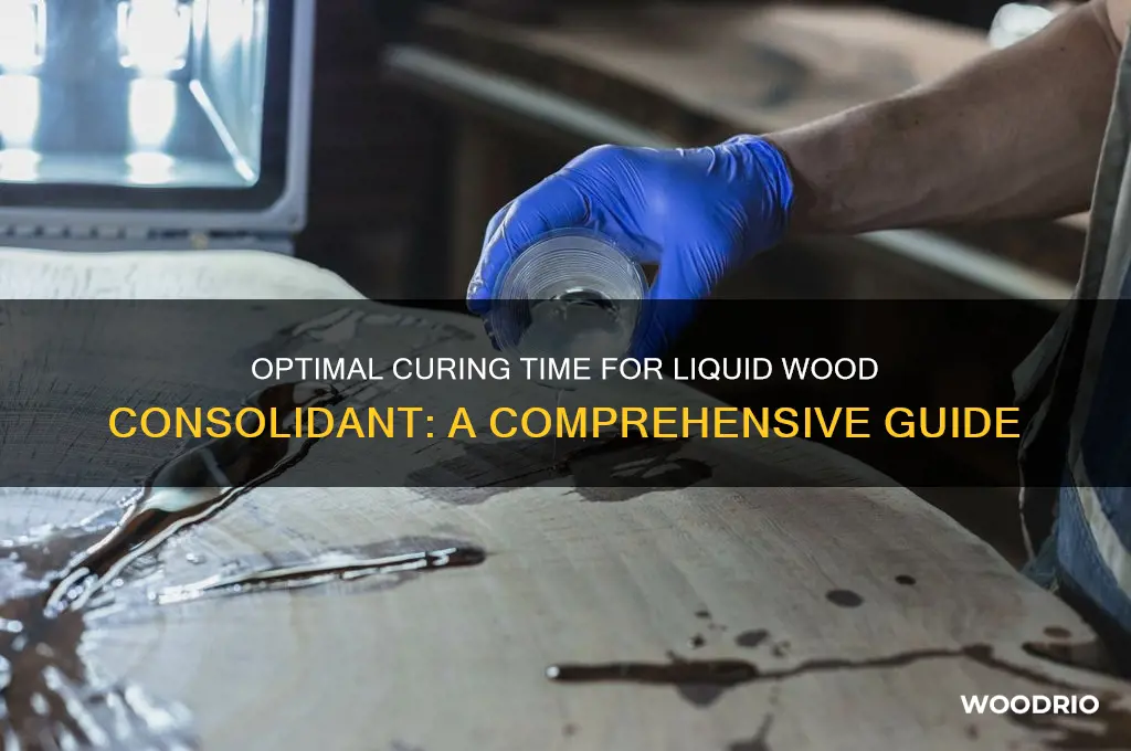 how long to let liquid wood consolidant cure