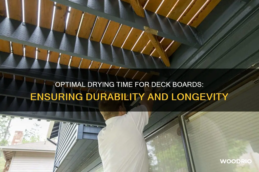 how long to let wood dry for deck boards