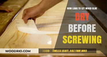 Optimal Wood Glue Drying Time Before Screwing: A Comprehensive Guide