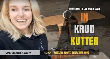 Optimal Soaking Time for Wood in Krud Kutter: A Guide