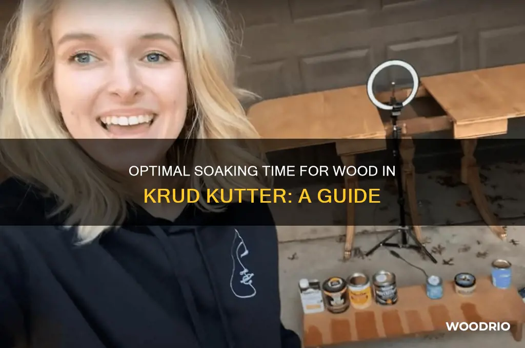 how long to let wood soak in krud kutter