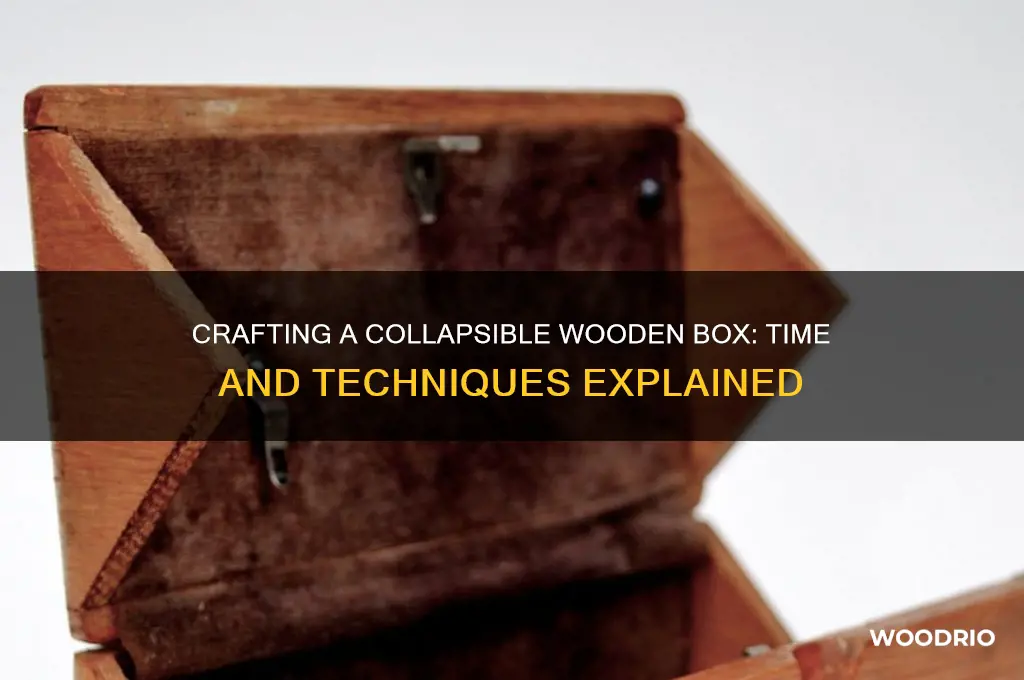 how long to make a collapsible wooded box