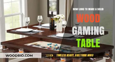 Crafting a Solid Wood Gaming Table: Timeframe and Tips