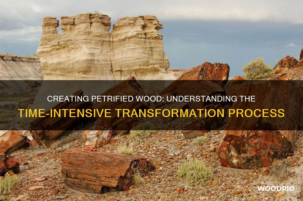 how long to make petrified wood