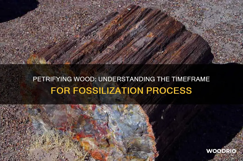 how long to petrify wood