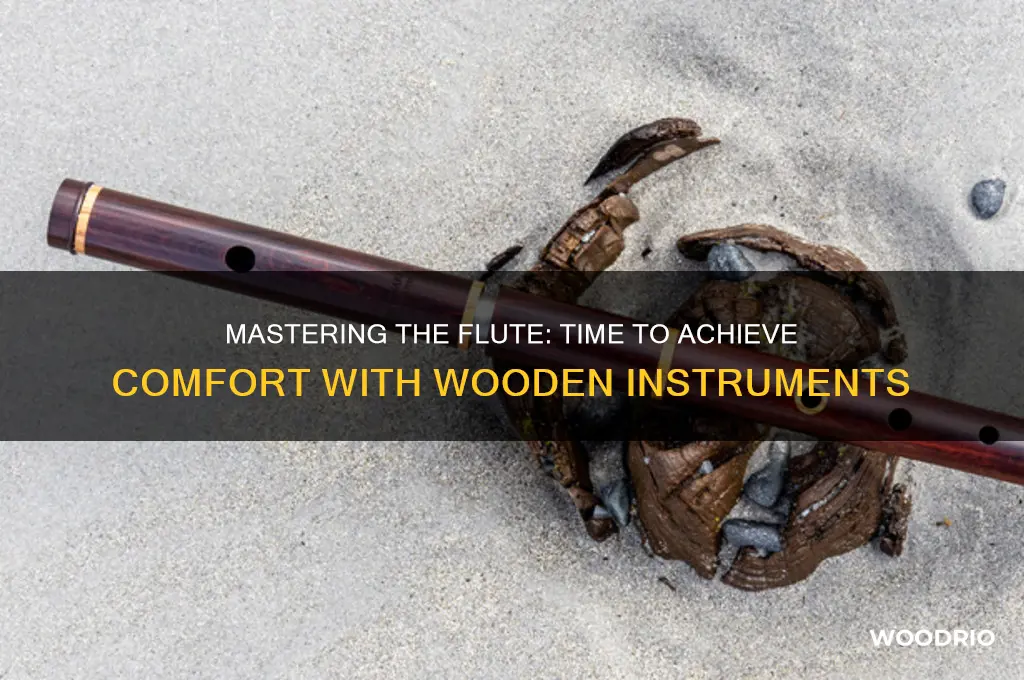 how long to reach comfort level of flute wood