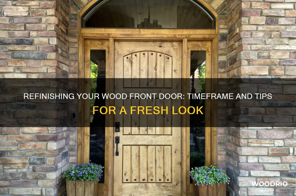 how long to refinish wood front door