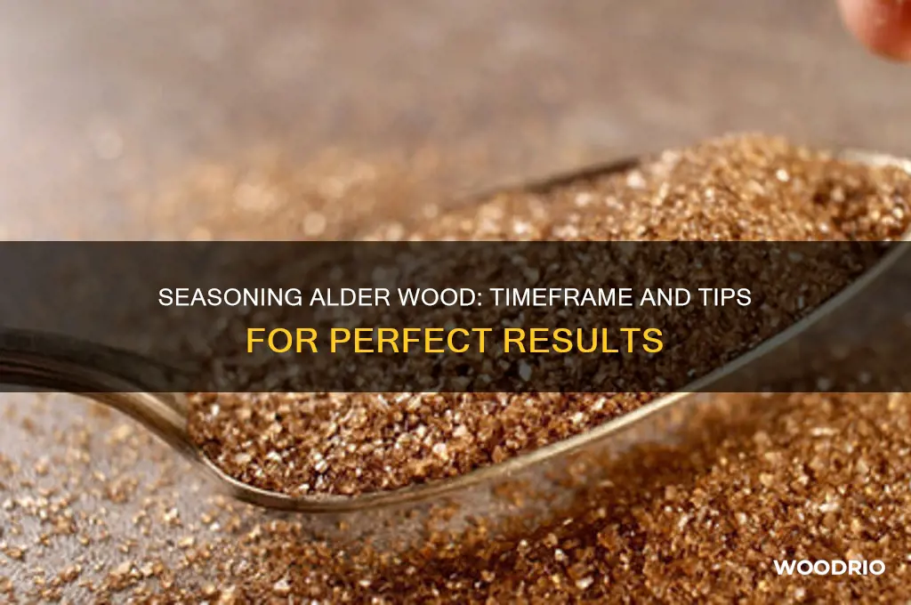 how long to season alder wood