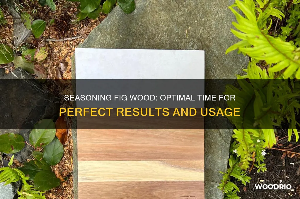how long to season fig wood