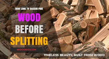 Seasoning Pine Wood: Optimal Timing Before Splitting for Firewood